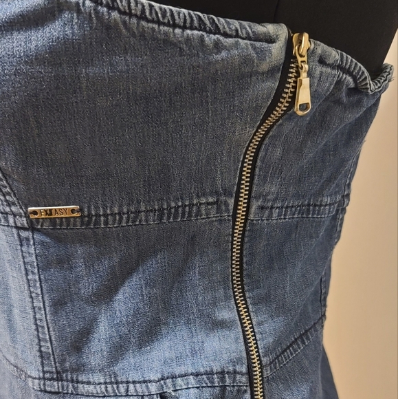 Extasy DENIM mini strapless dress size IT 44 - Picture 4 of 12